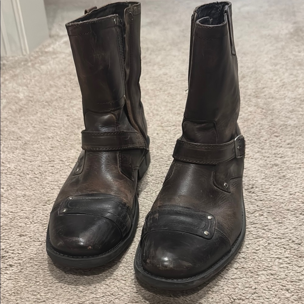 Steve Madden Brown Chunky Mid-Calf Boots